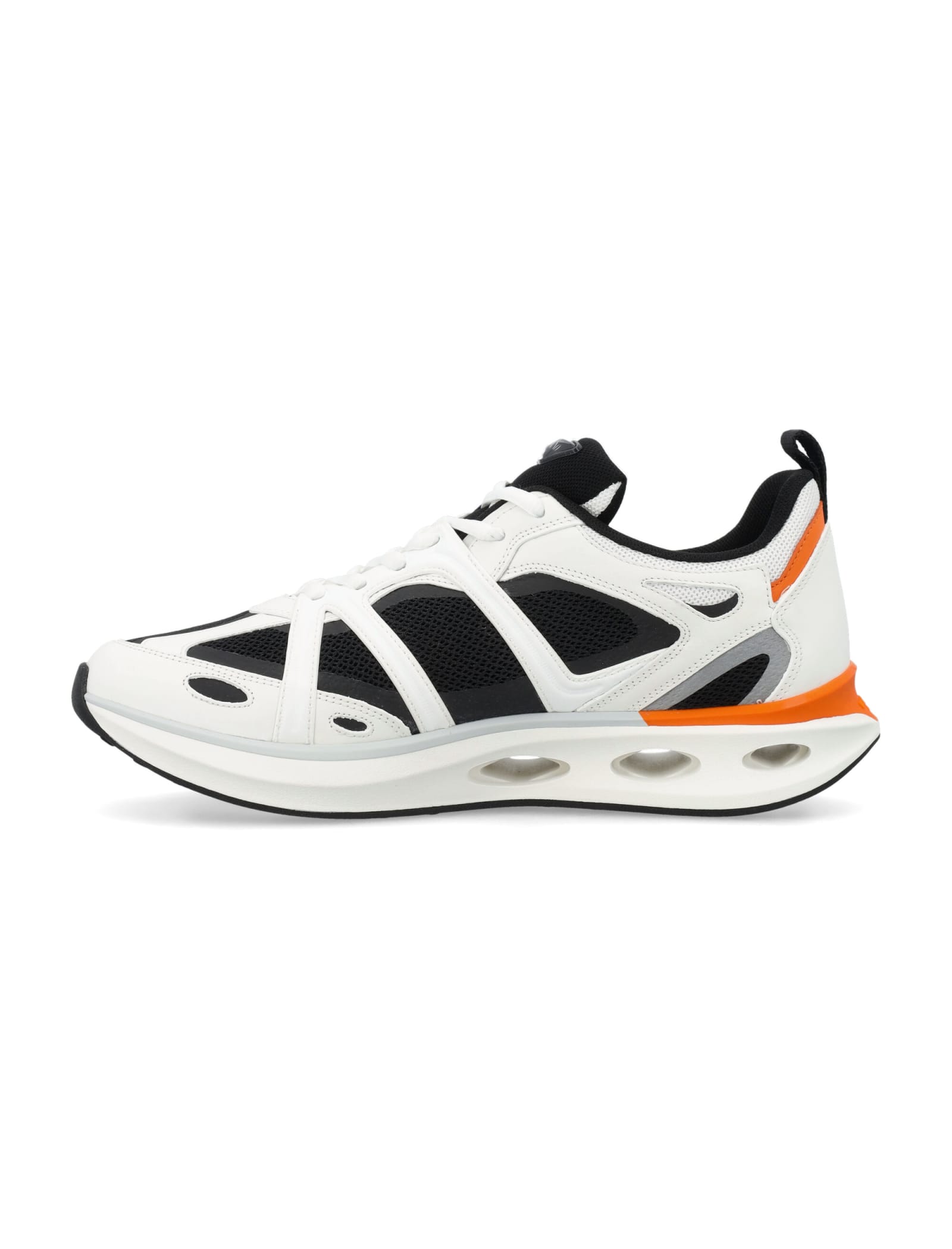 Shop Valentino Easy Jog Vlogo Sneakers In Bianco Orange Blue