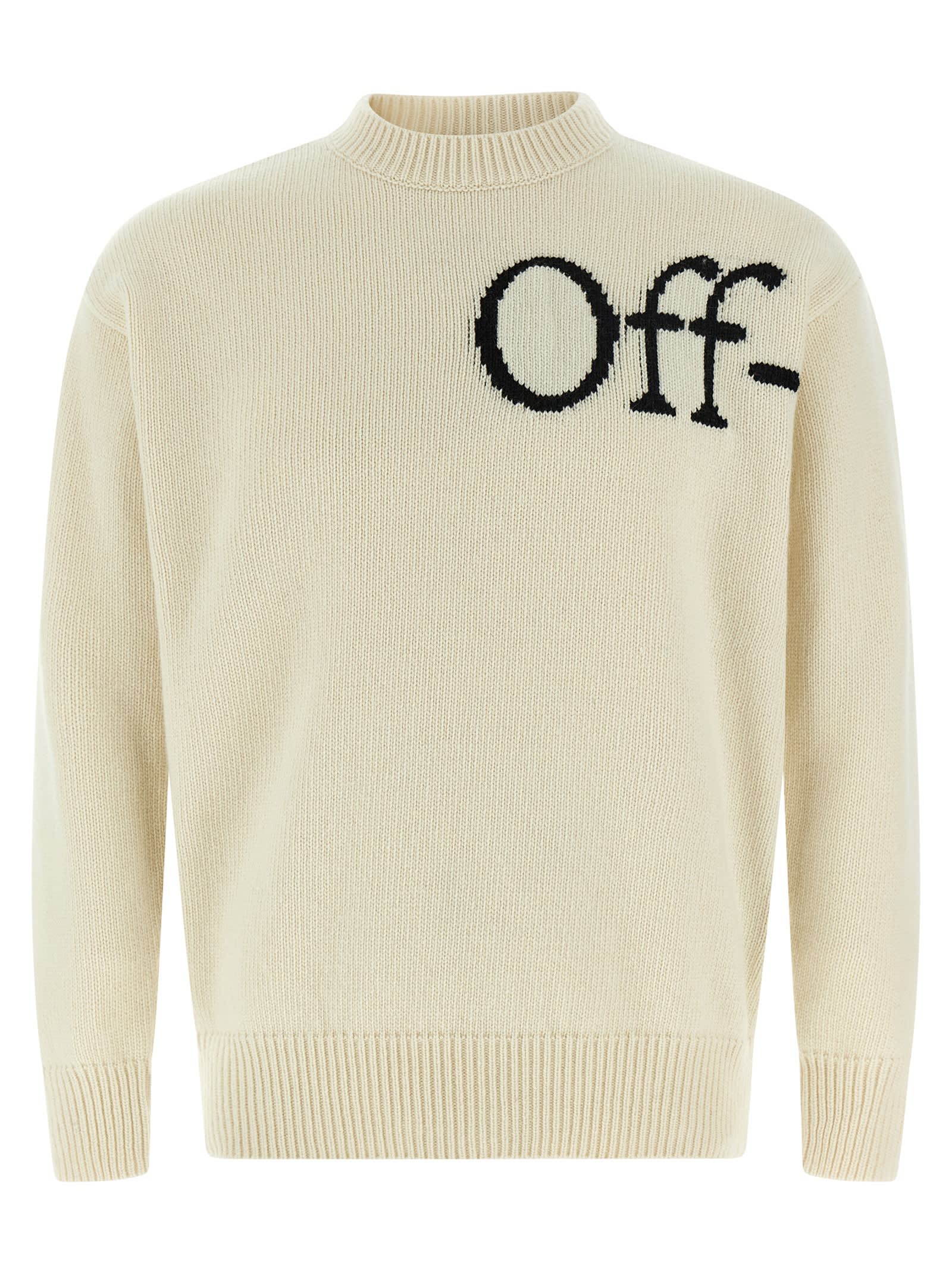 Off-white Bookish Shared Knit Sweater In Multi