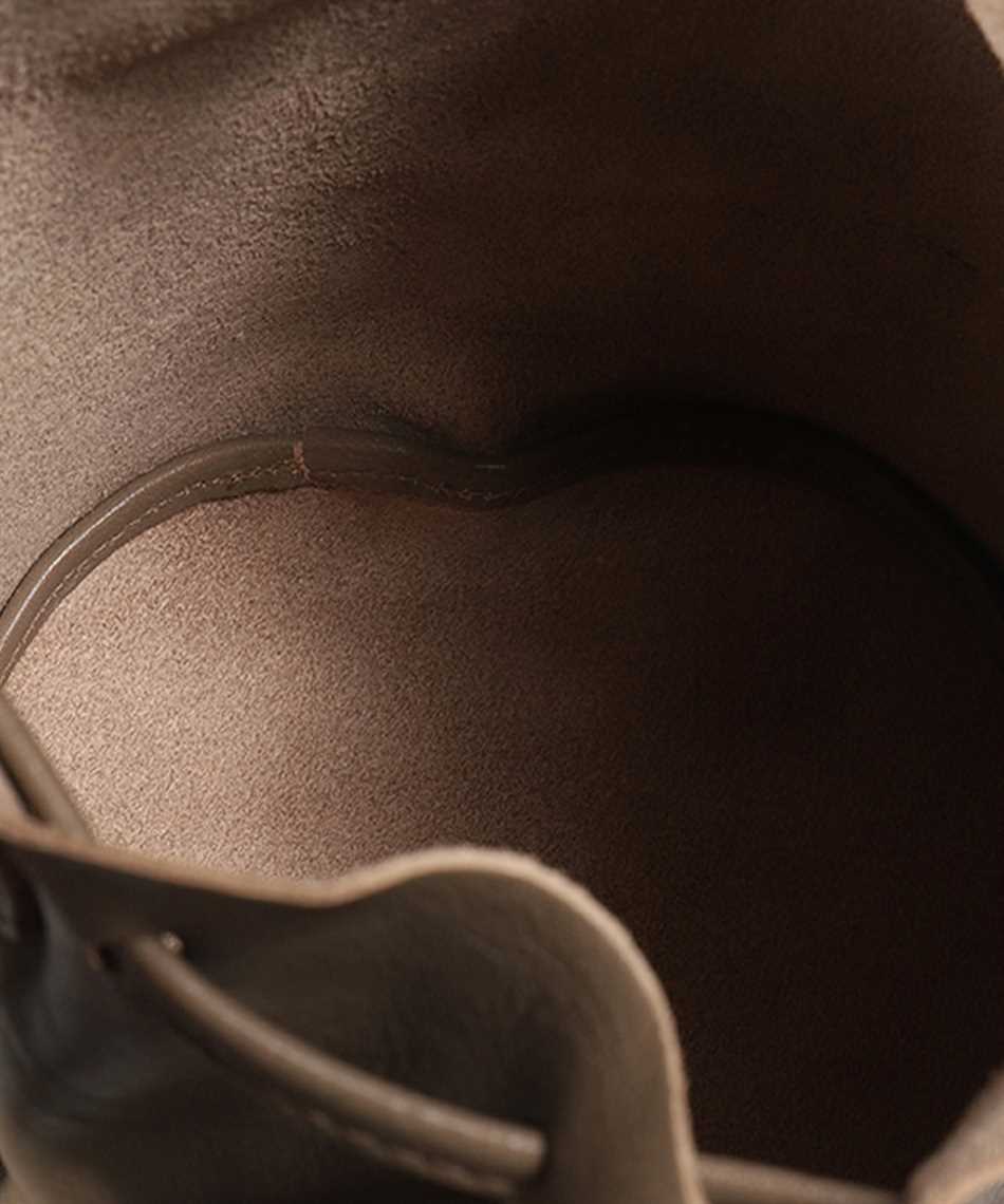 Il Bisonte Leather Bucket Bag In Gray