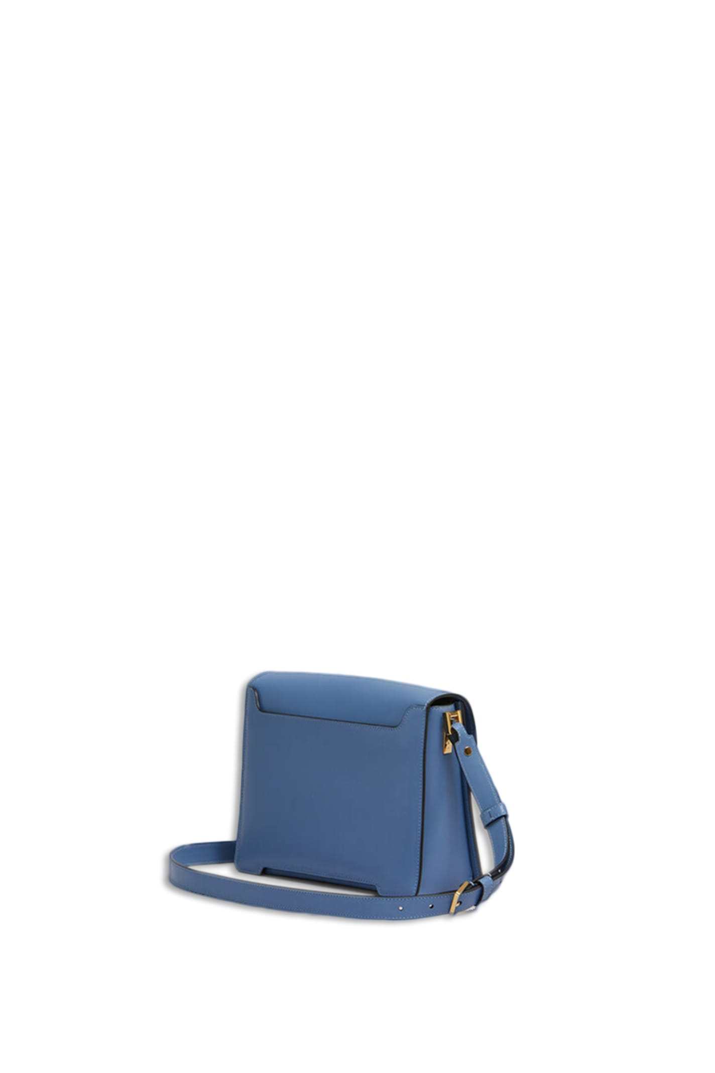 Shop Marni Trunkaroo Shoulder Bag In Blue