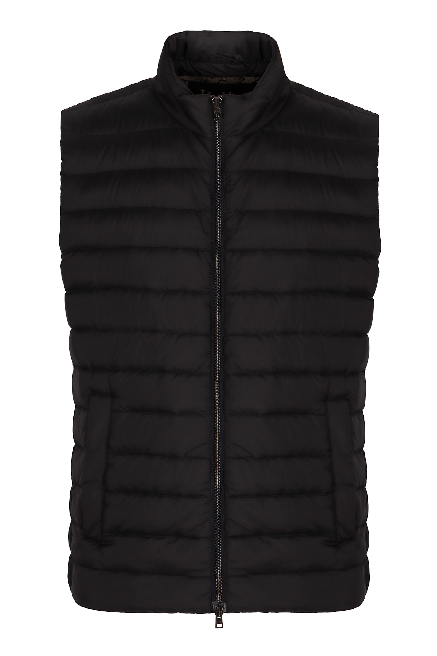 Herno Men's Full Zip Down Vest In Blu Navy