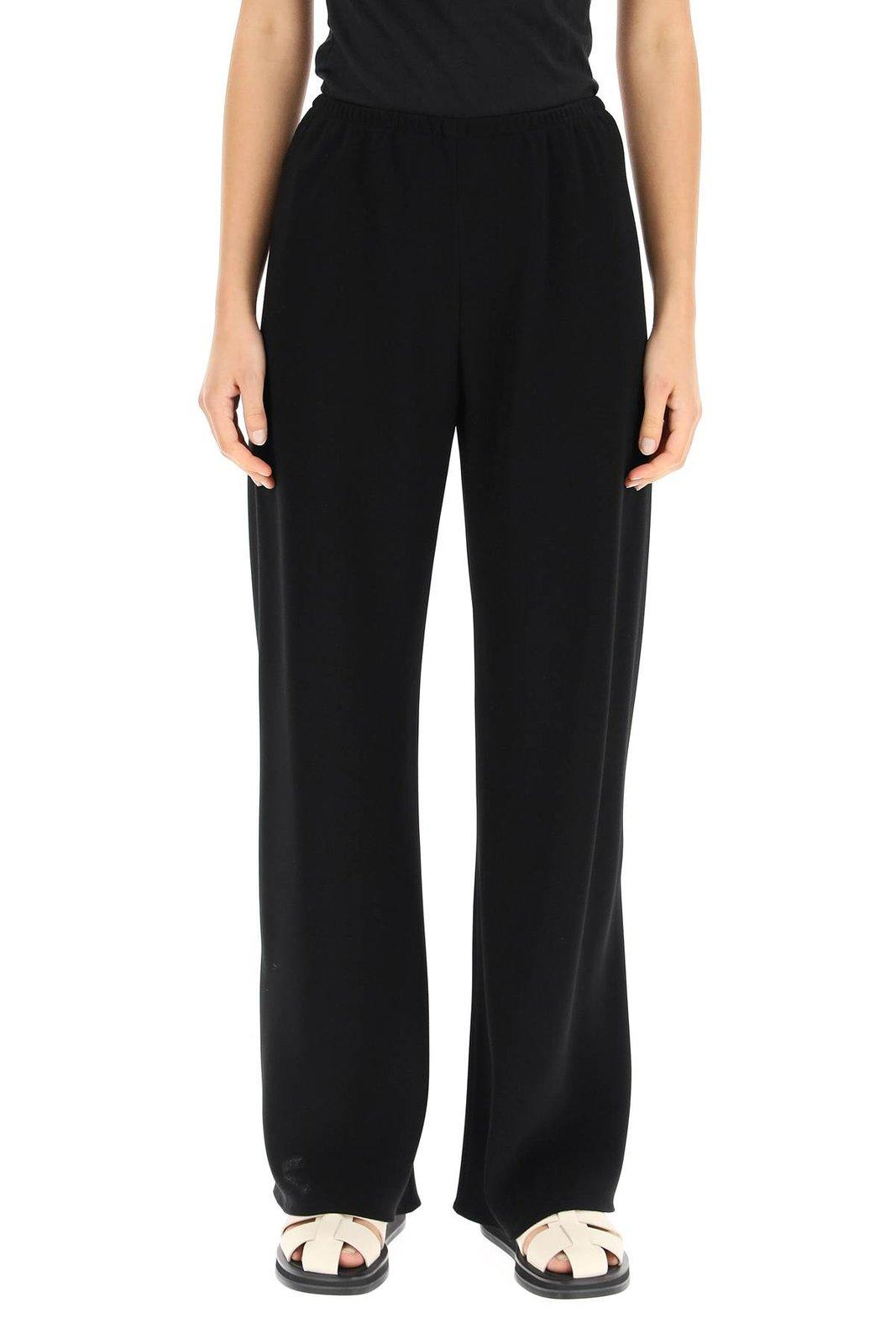 The Row Gala Wide-leg Trousers In Black
