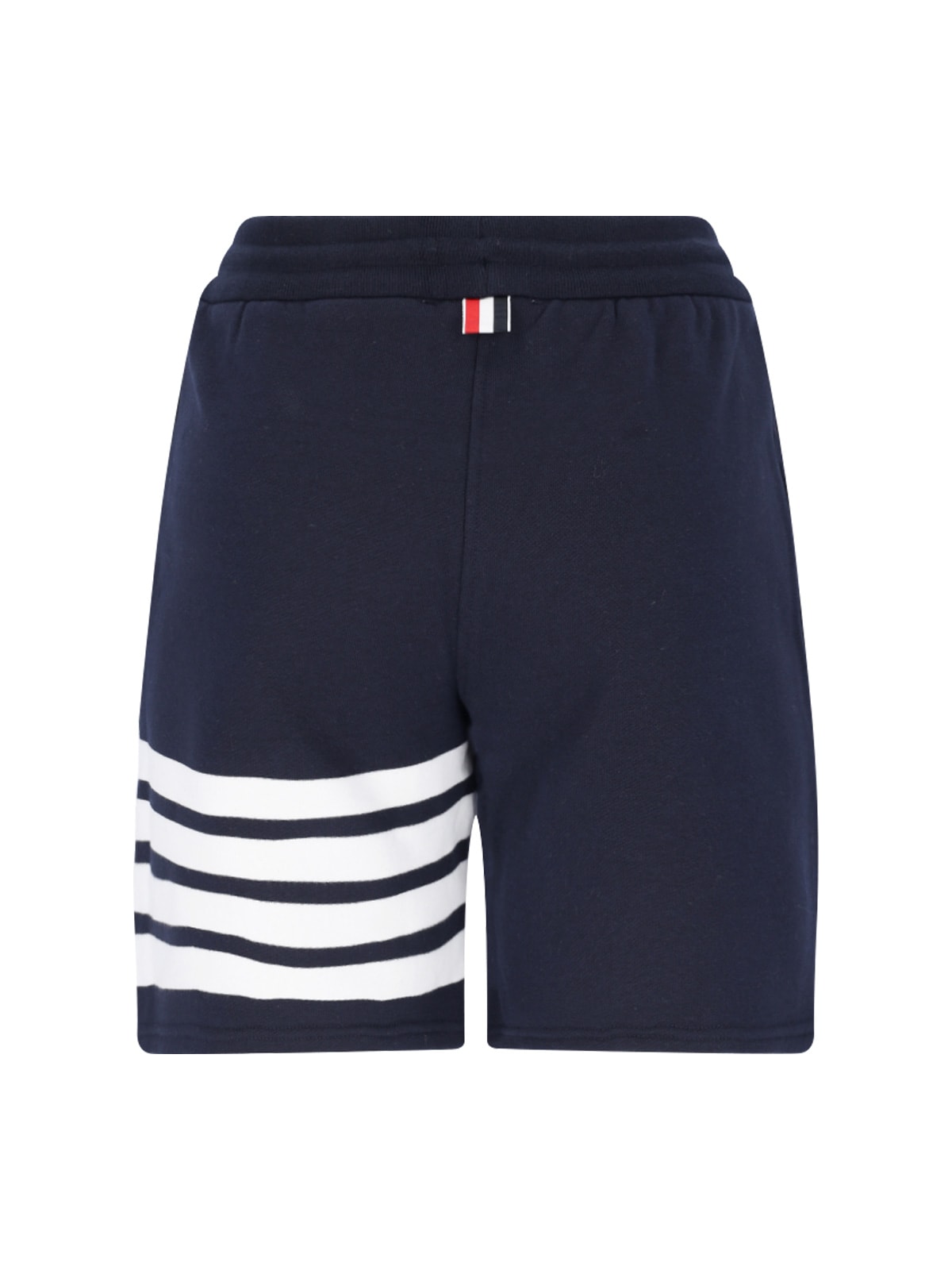 Shop Thom Browne 4-bar Shorts In Blue