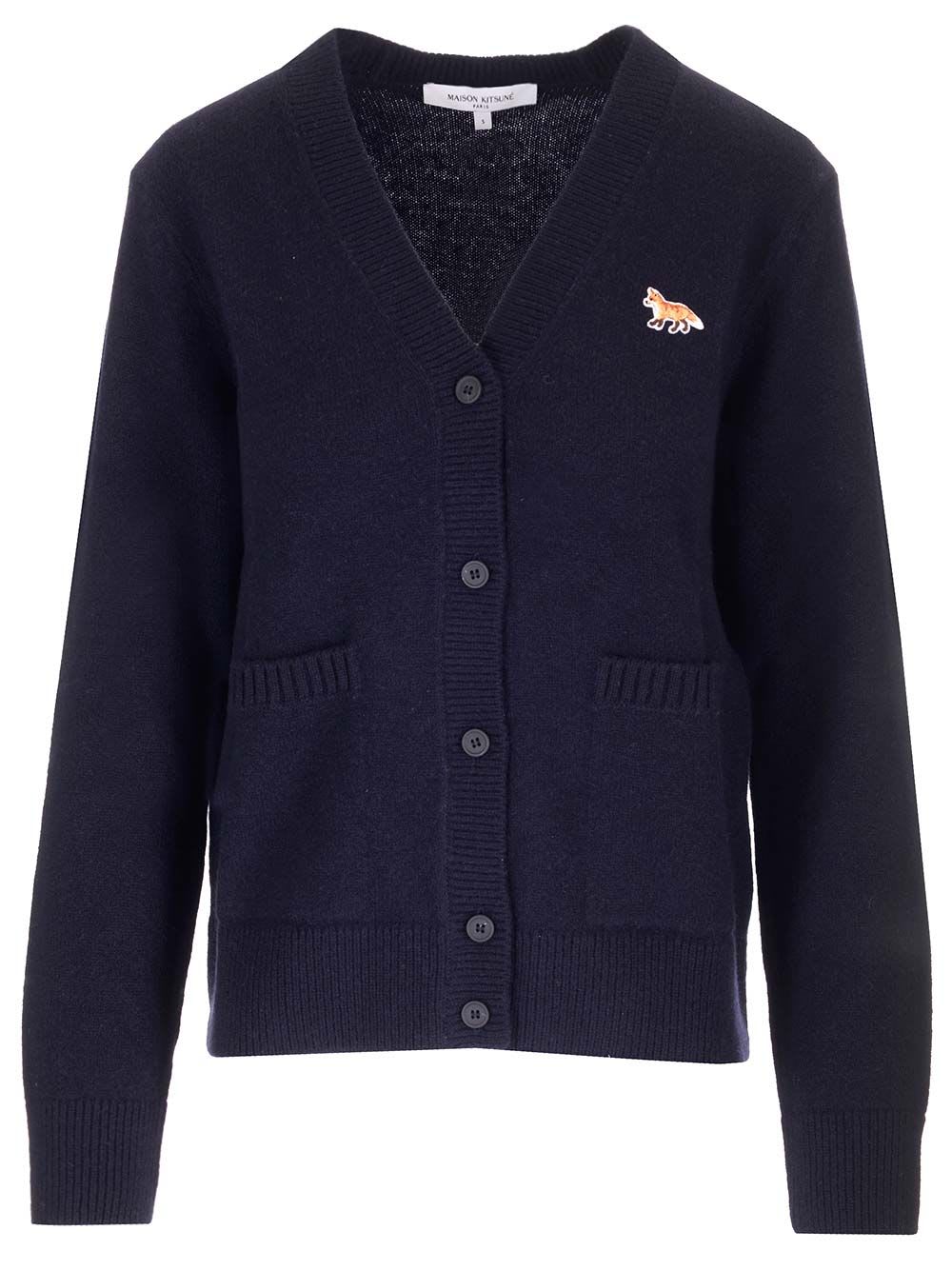 Maison Kitsuné Wool Knit Cardigan