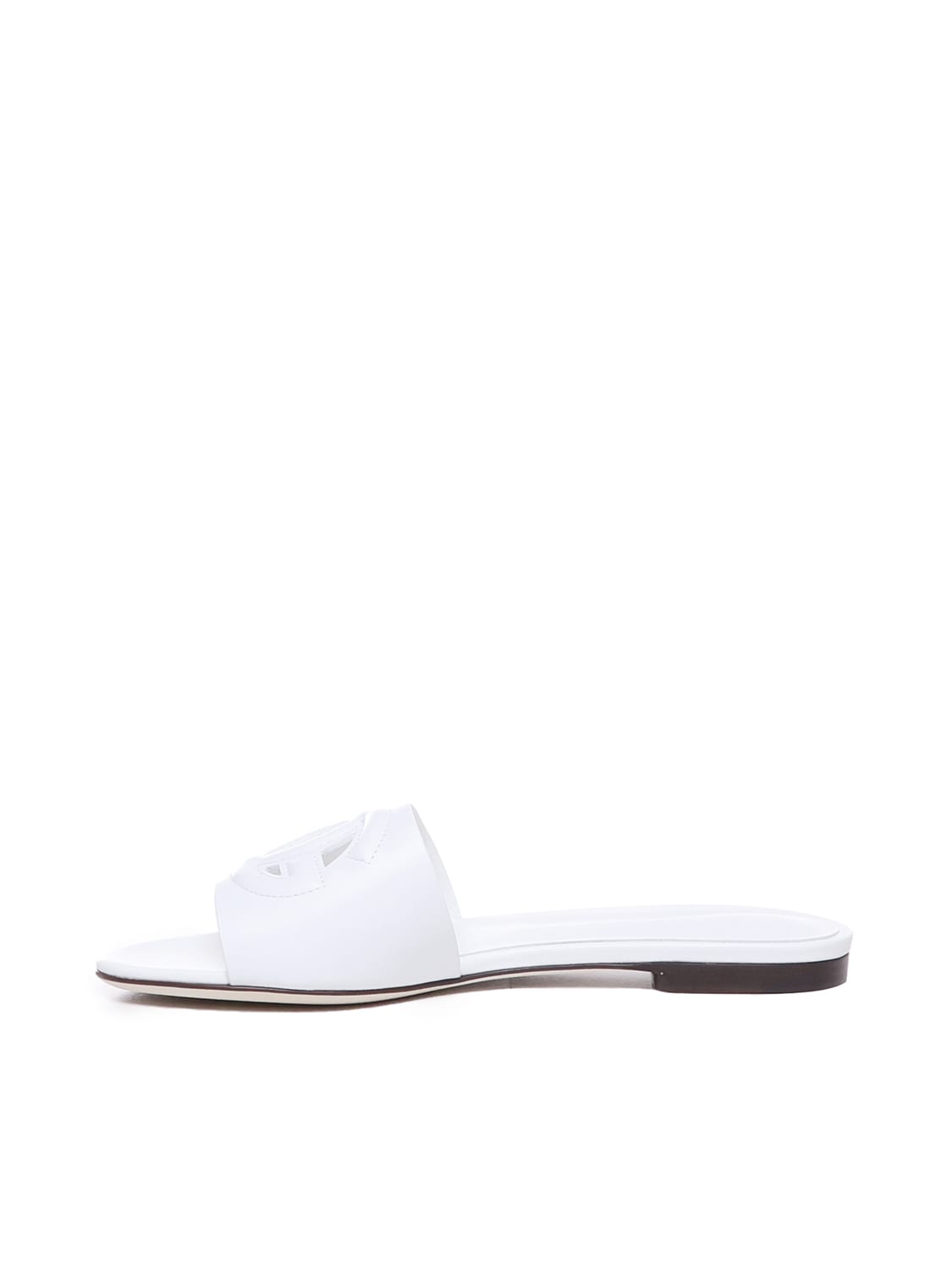 Shop Dolce & Gabbana Slide With Logo In White