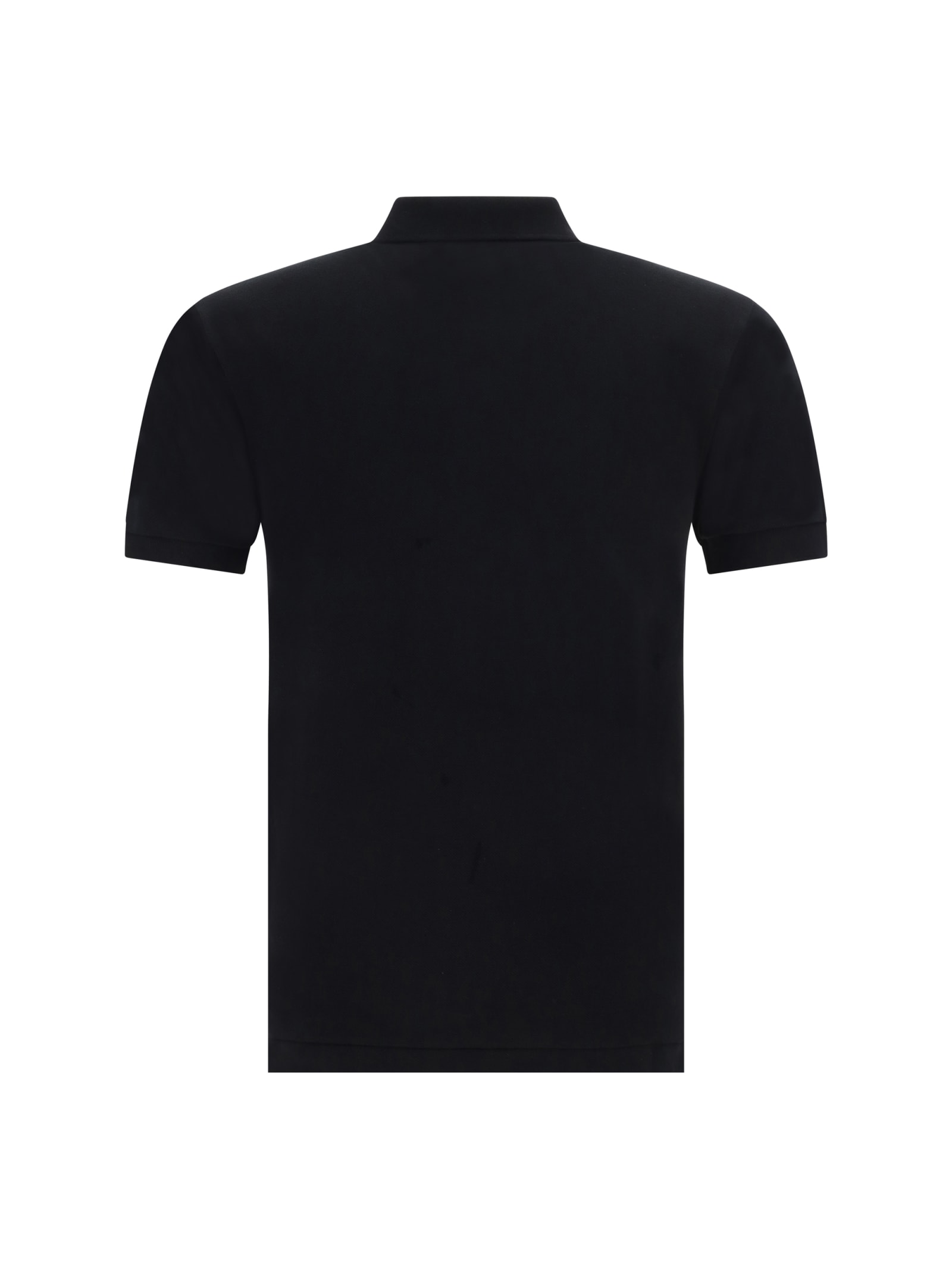 Shop Comme Des Garçons Play Polo Shirt In Black