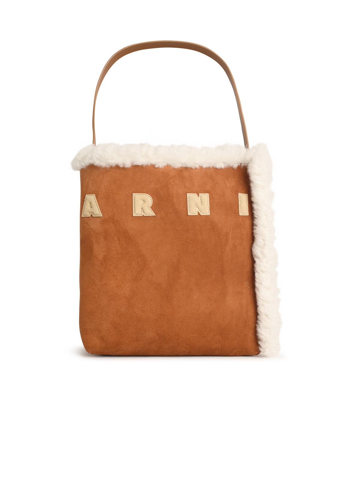 museo Brown Suede Bag