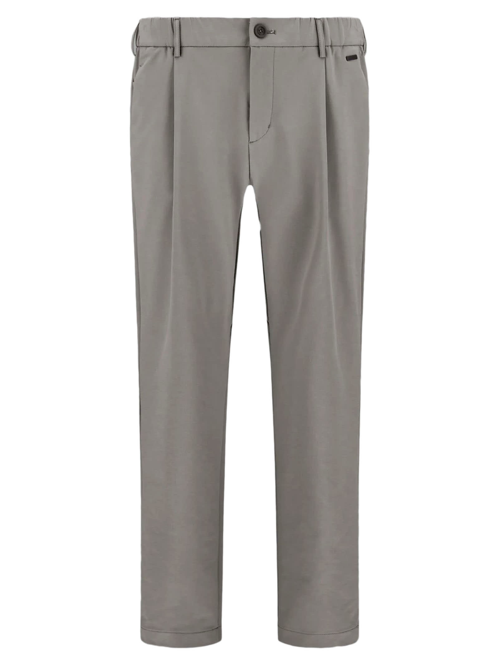 Shop Herno Laminar Trousers In Mid Season Nylon In Grey