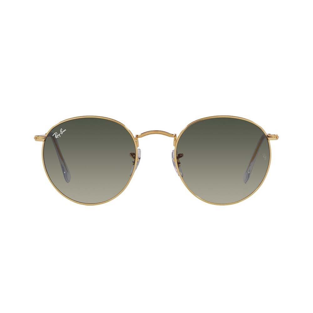 Ray Ban Round Frame Sunglasses In Green