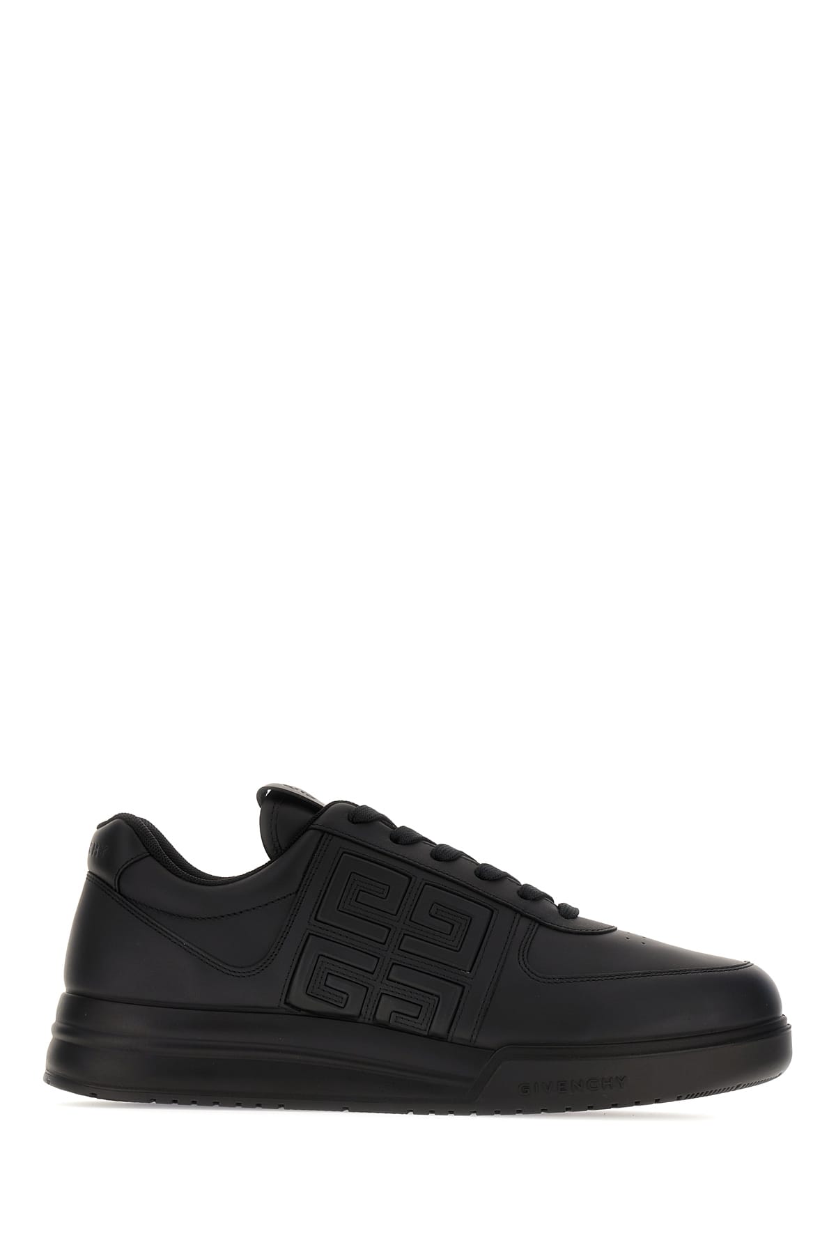 Givenchy Black Leather G4 Sneakers In 001