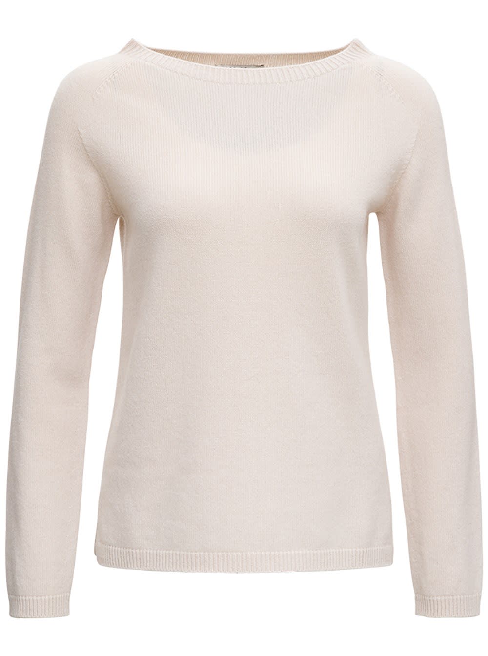 'S Max Mara Giose Ivory Colored Cashmere Sweater