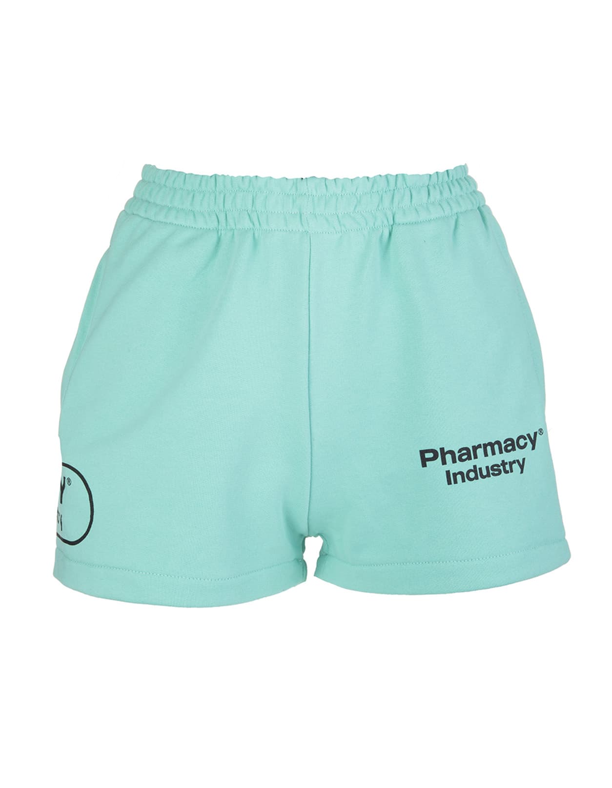 Pharmacy Industry Woman Mint Shorts With Logos