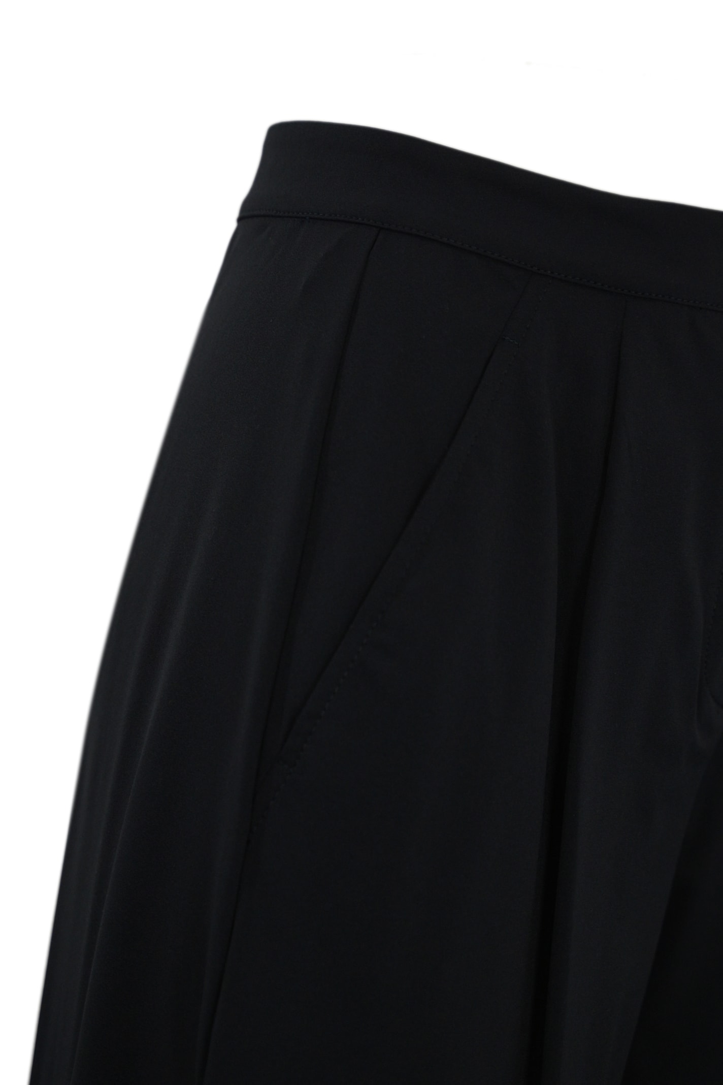 Max Mara Pantalone Ribes In Jersey Tecnico Blu In Blu