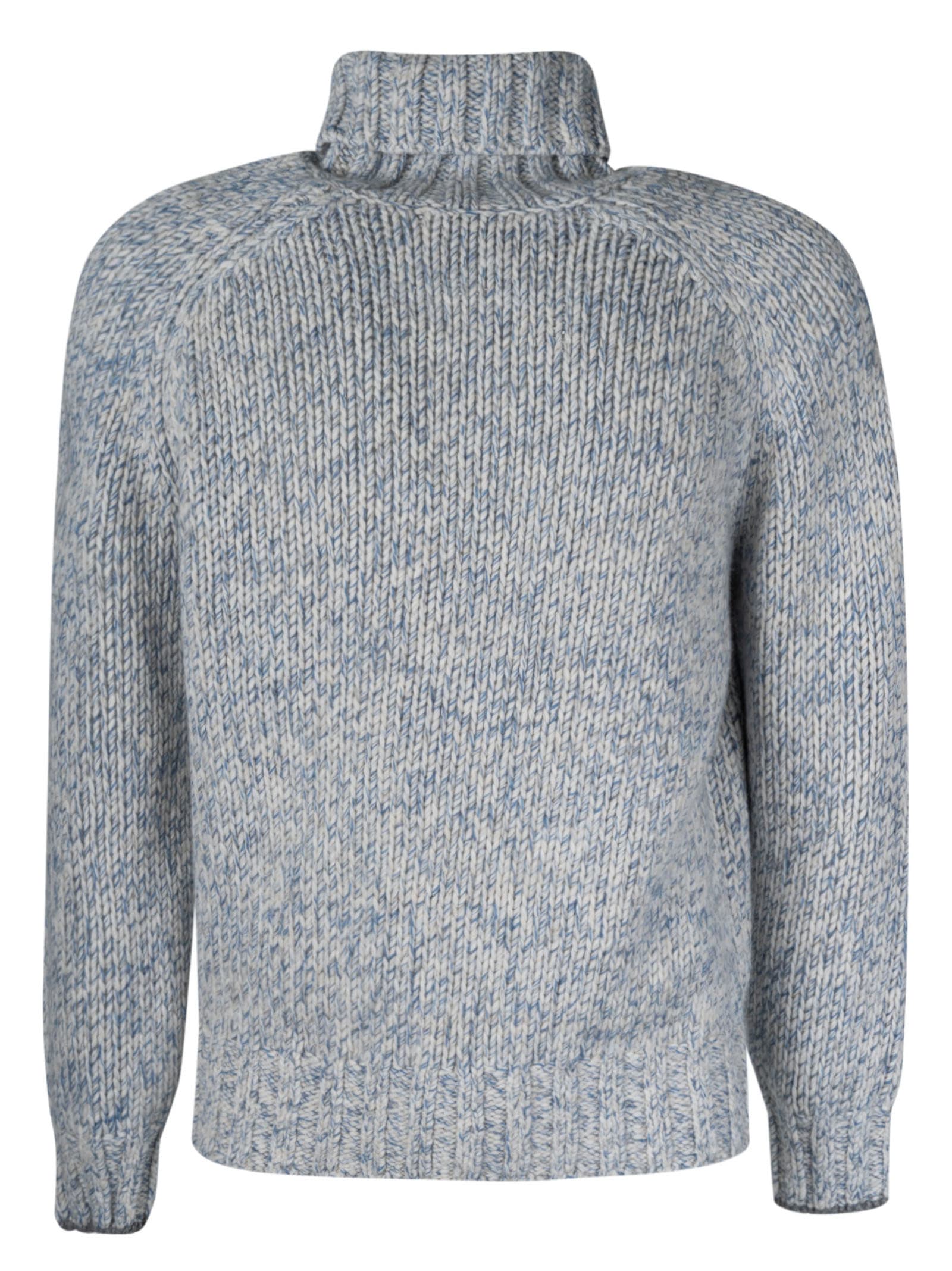 Brunello Cucinelli High-neck Ribbed Woven Sweater