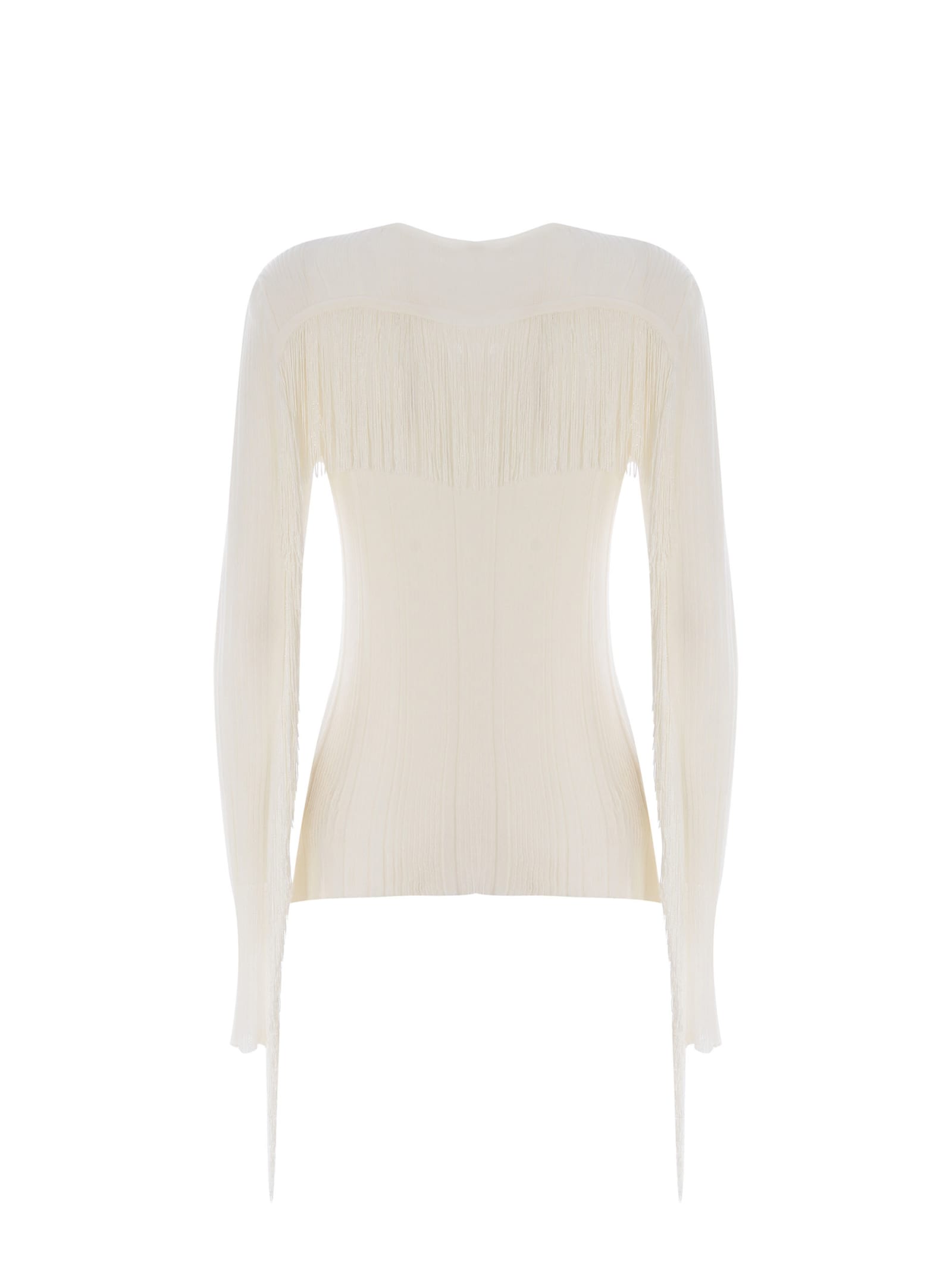 Shop Pinko Cardigan  Zelig Made Of Knitted In Bianco