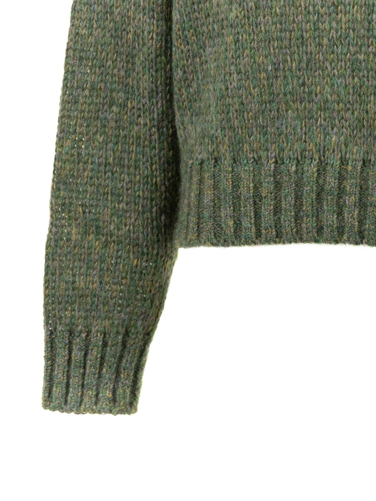 Weekend Max Mara Melange Green Acrylic Blend Dionigi Sweater In Green