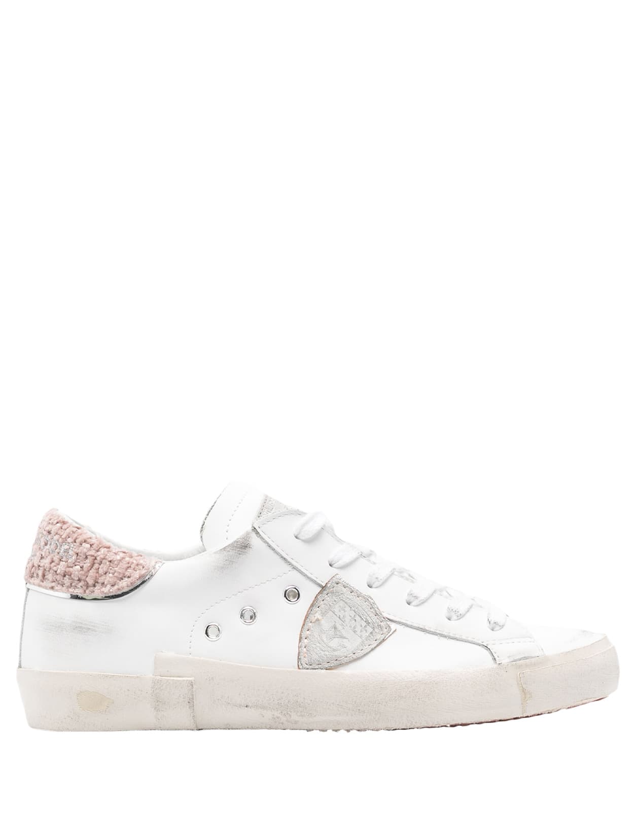 White And Pink Prsx Sneakers