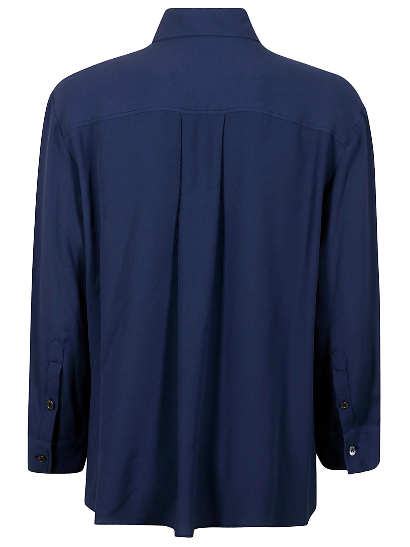 Glanshirt Relaxed Fit Shirt With Classic Collar In Blue