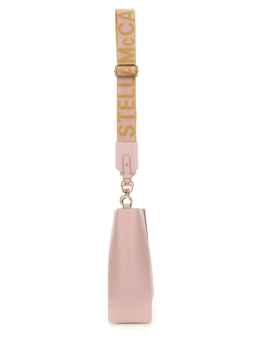 Stella Mccartney Shoulder Bag With Logo In Pink