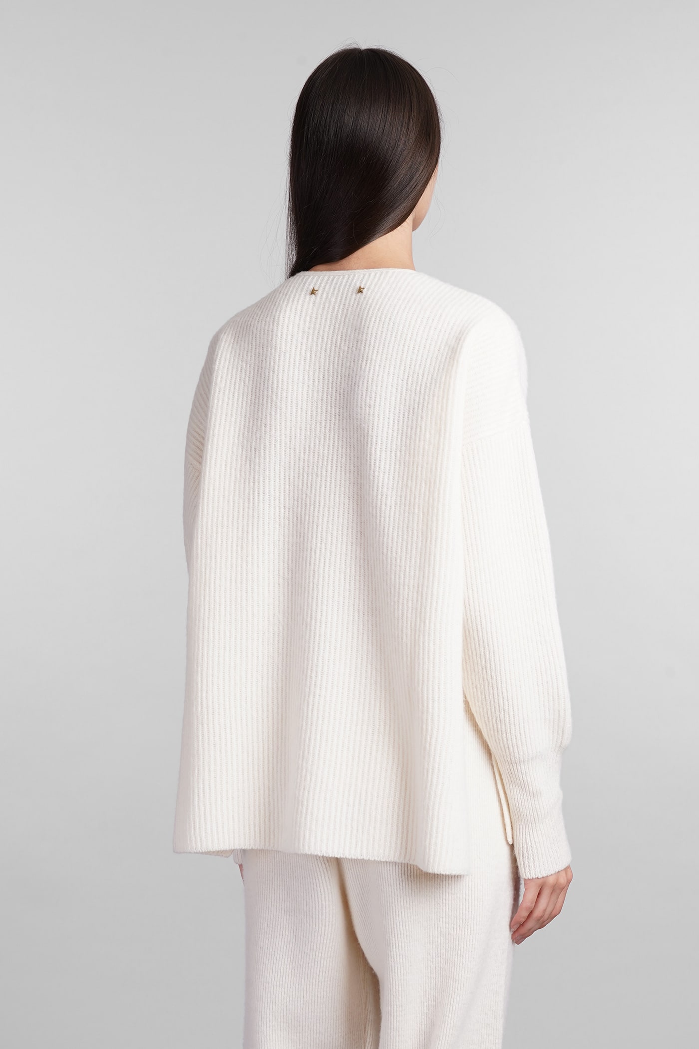 Golden Goose Knitwear In White Wool In White