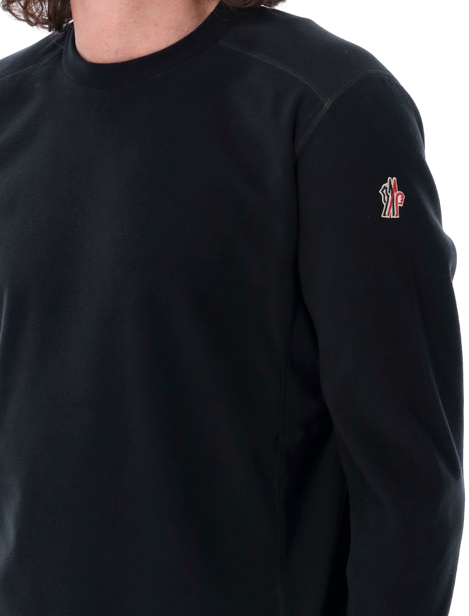 Shop Moncler Performance Sweatshirt In Black