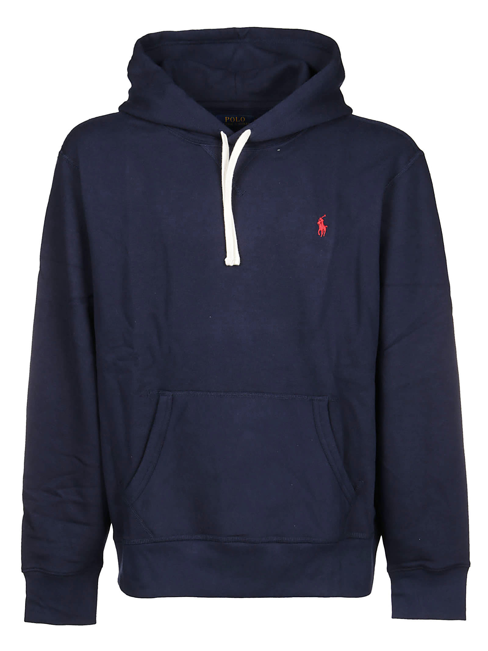 Polo Ralph Lauren Classic Hoodie Sweatshirt With Front Kangaroo Pocket In Blue