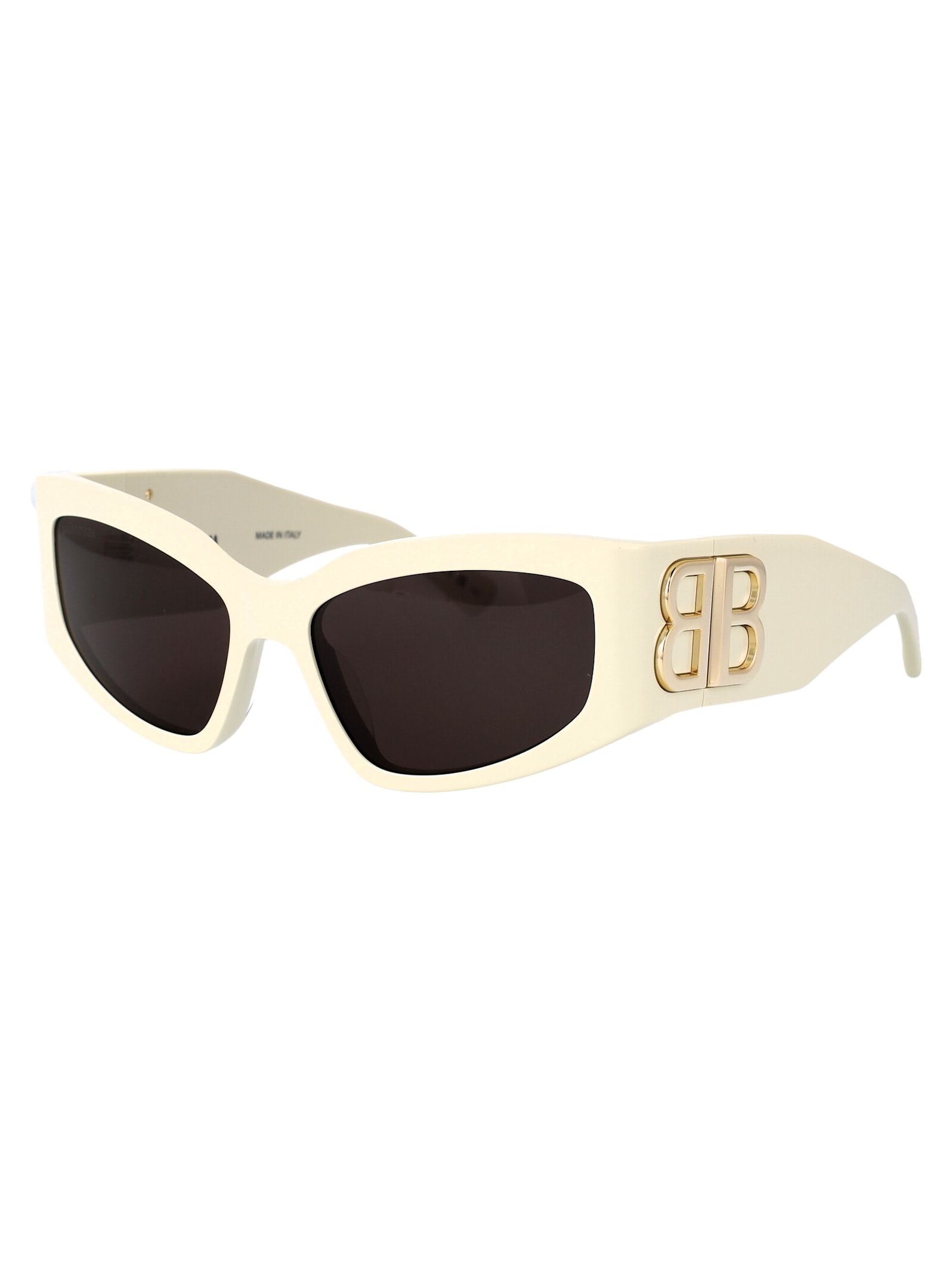 Balenciaga Bb0321s Sunglasses In Ivory-ivory-grey