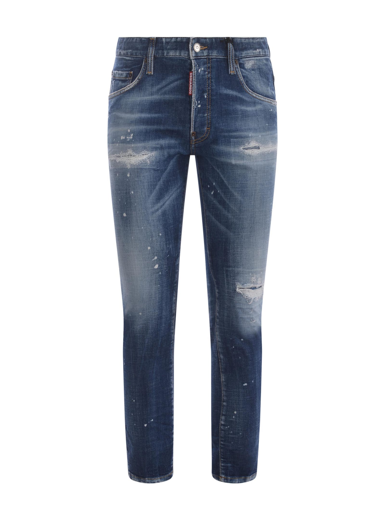 Shop Dsquared2 Jeans  Skater In Denim In Denim Blu
