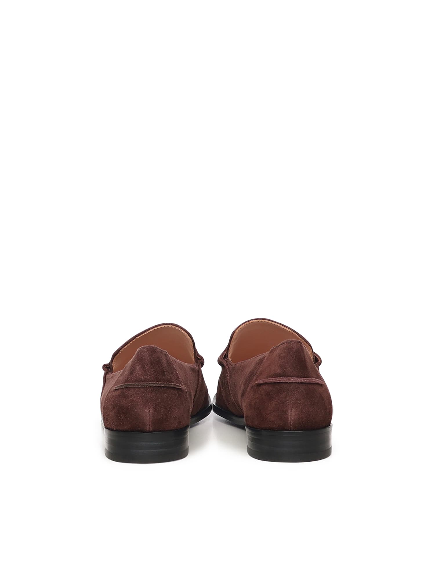 Coccinelle C-penny Suede Loafers In Brown