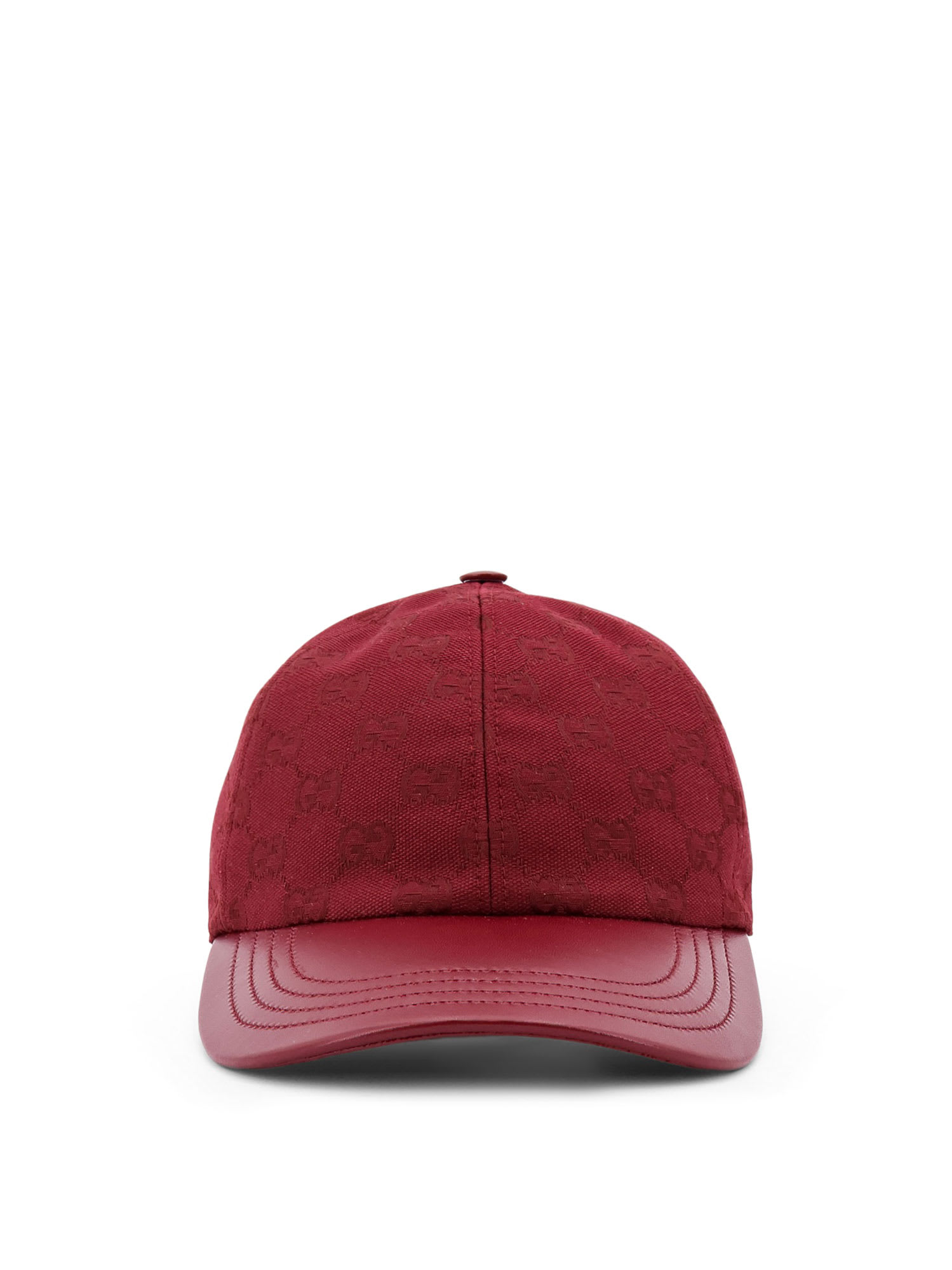 Gucci Baseball Cotton Blend Hat With Gg Motif