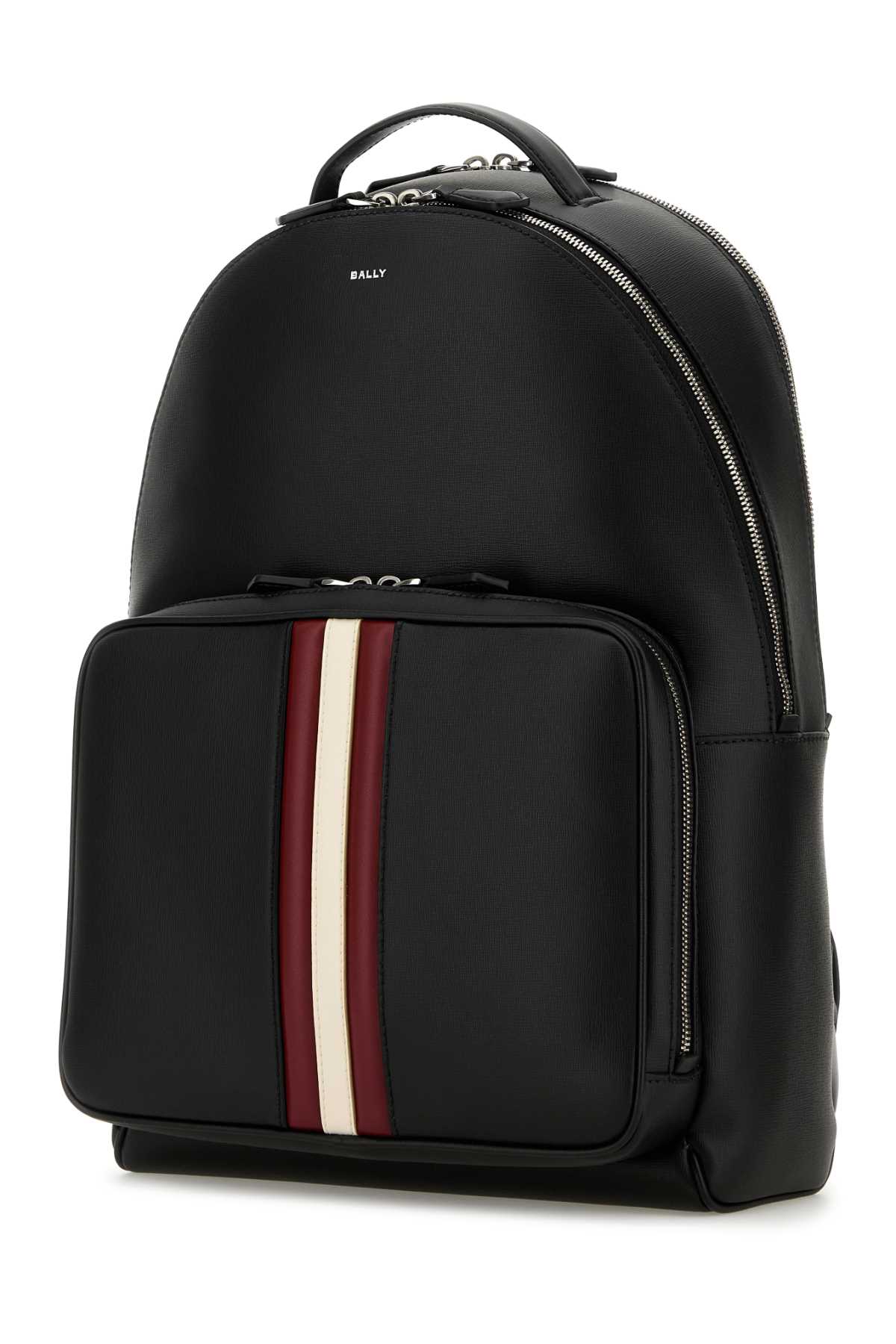 Shop Bally Black Leather Backpack