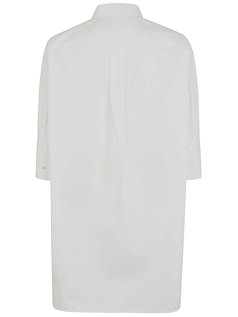 Shop Jil Sander Friday Relaxed 3/4 Sleeves Shirt In Optic White