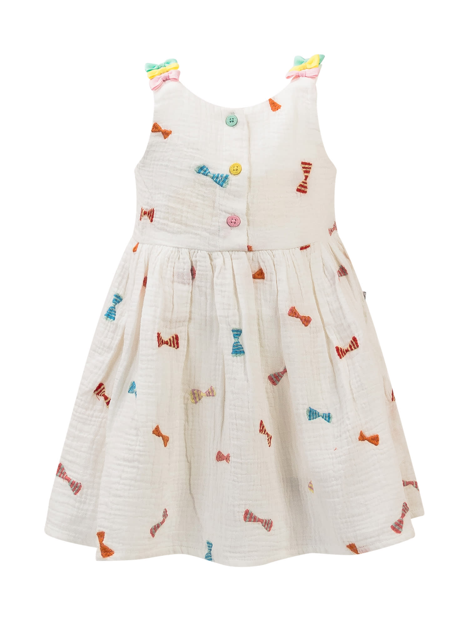 Stella Mccartney Babies' Dress And Shorts Set In Avorio/embroidery