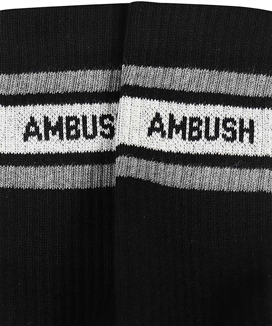 Ambush Logo Cotton Blend Socks In Black