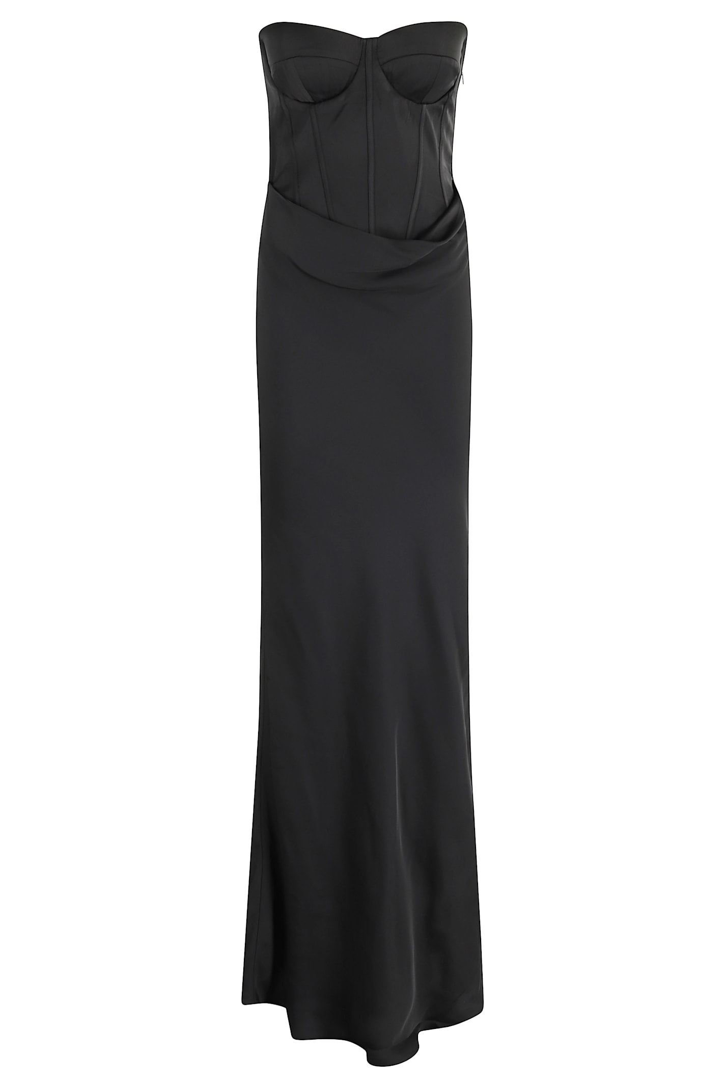 Satin Corset Maxi Dress