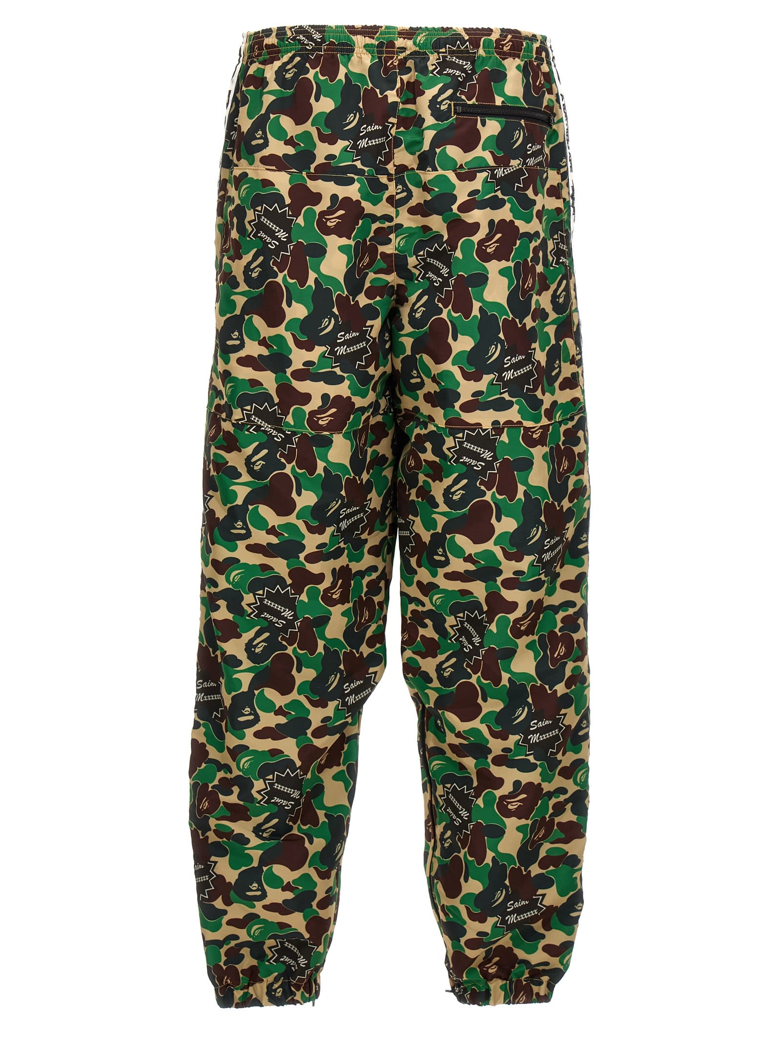 Shop Saint Mxxxxxx Saint Michael X A Bathing Ape Joggers In Multicolor