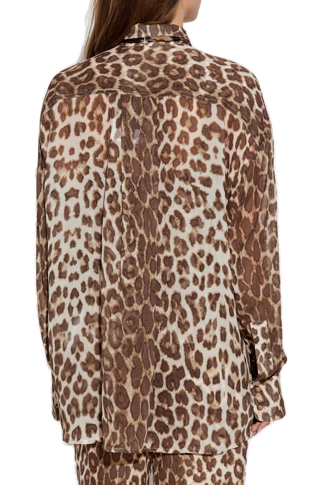 Shop Zimmermann Illustration Leopard Printed Shirt In Brown