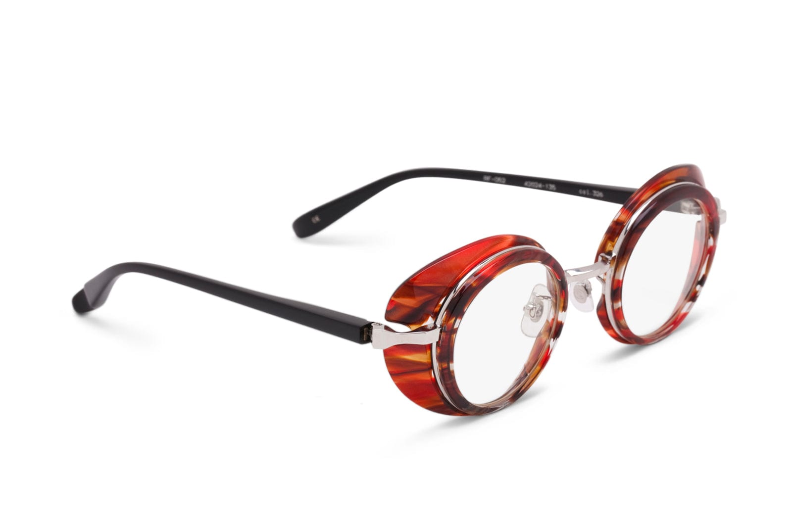 Shop Factory900 Rf 052-326 Glasses In Mottled Red/black/gold