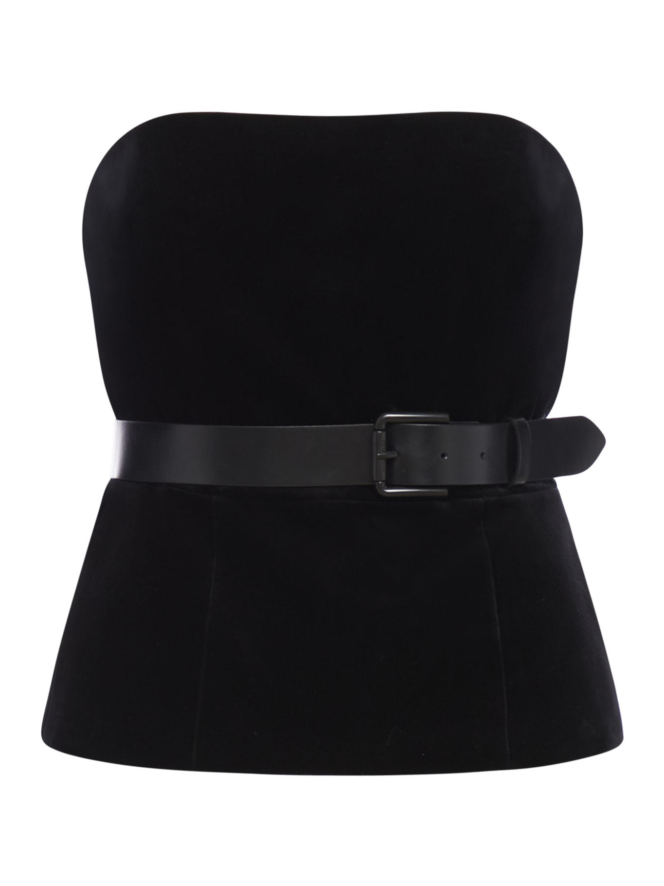 Max Mara Giubba Top In Black