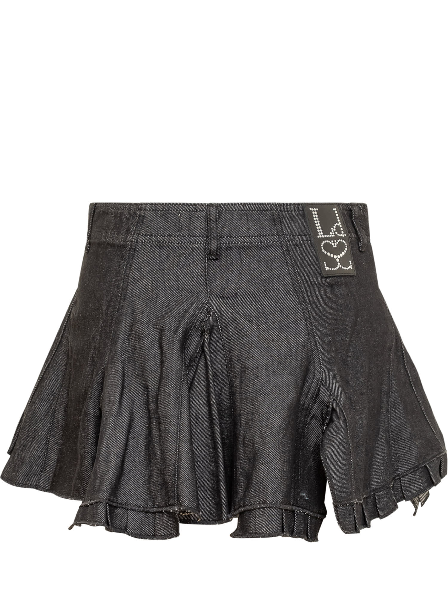 Shop Ludovic De Saint Sernin Pleated Mini Skirt In Anthracite