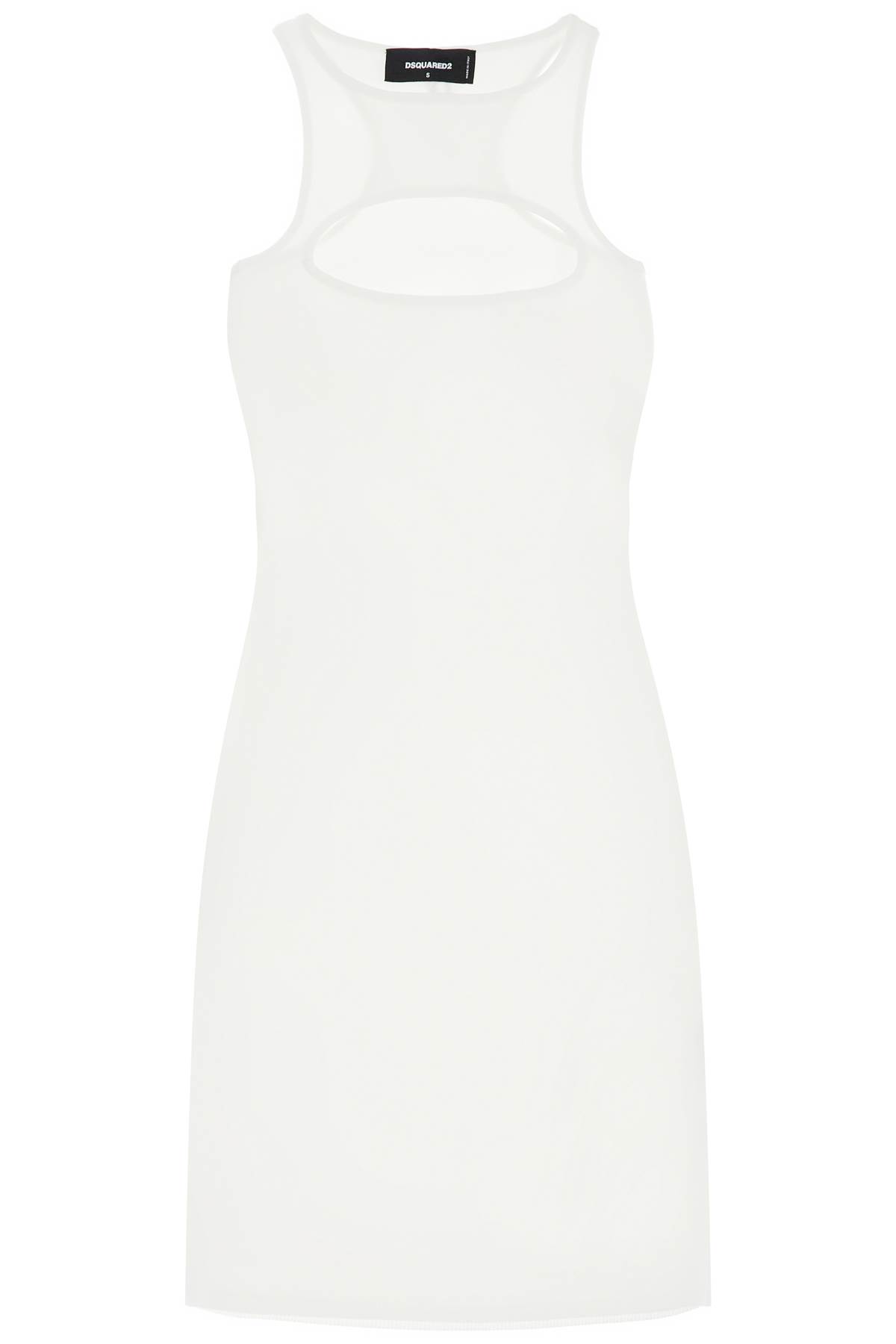 DSQUARED2 SHORT BODYCON DRESS WITH CUT-OUT