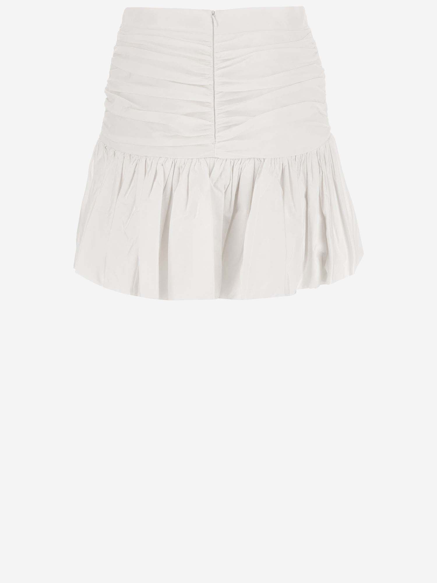 Shop Patou Polyfaille Skirt In White