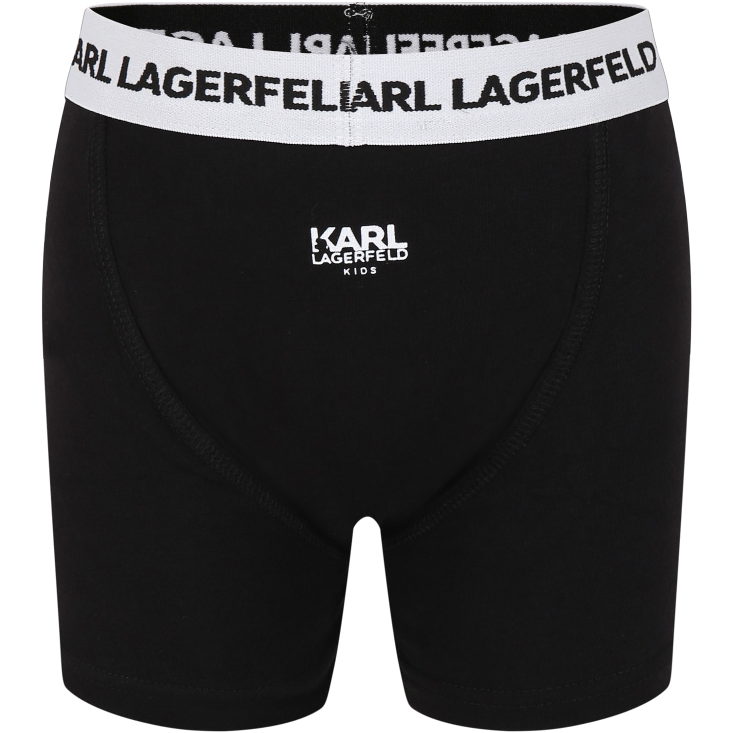 Shop Karl Lagerfeld Black Set For Boy With Logo