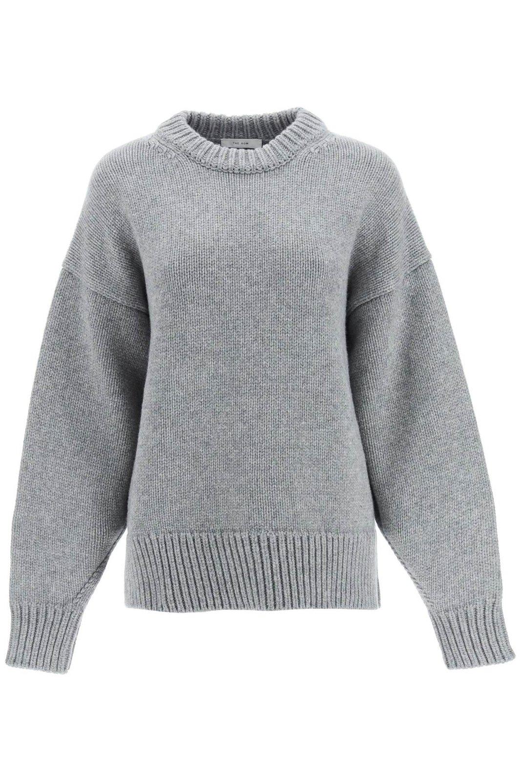 The Row Kensington Cashmere Turtleneck Sweater In Gray