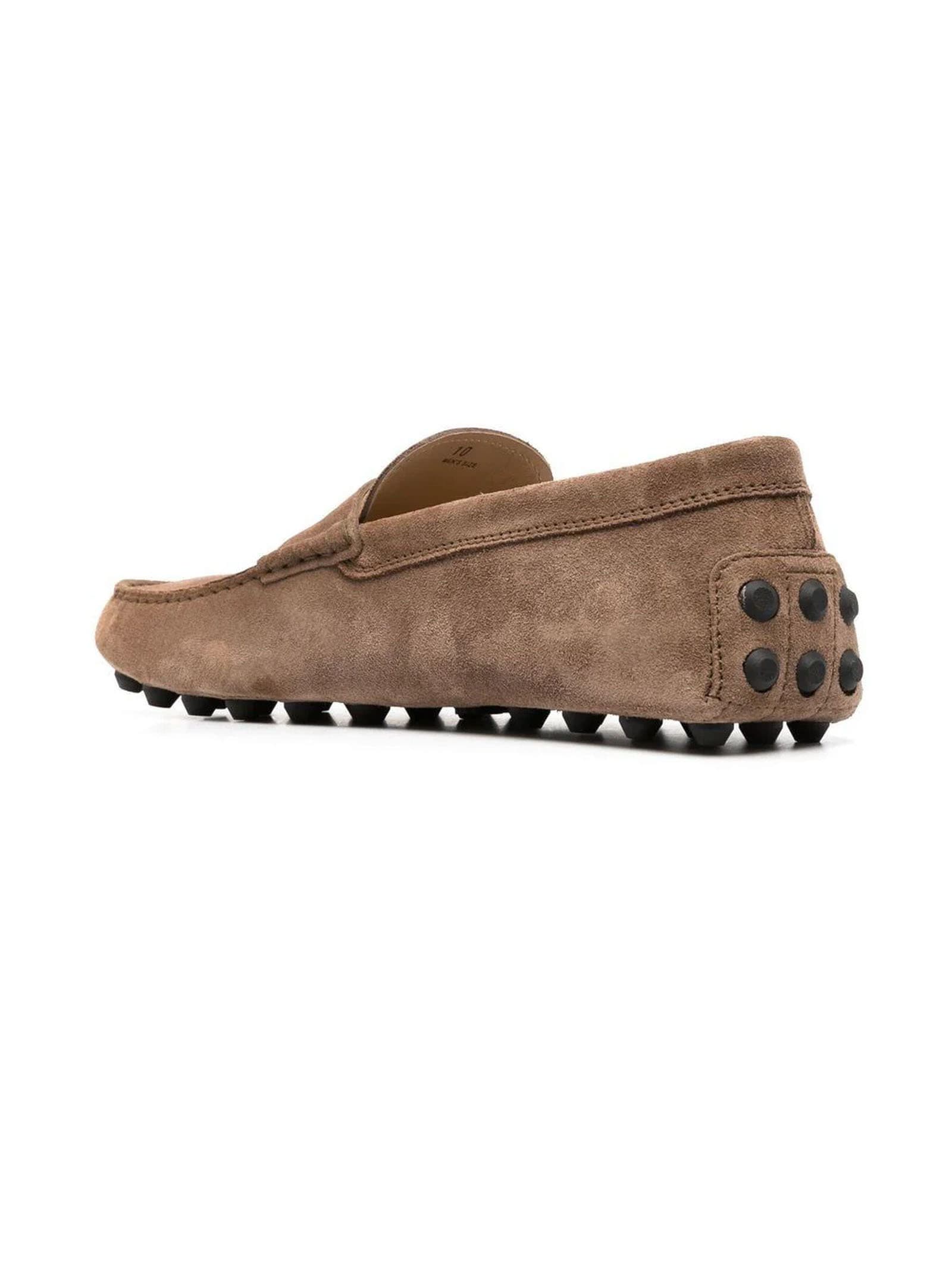 Shop Tod's Brown Gommino Bubble Driving Shoes