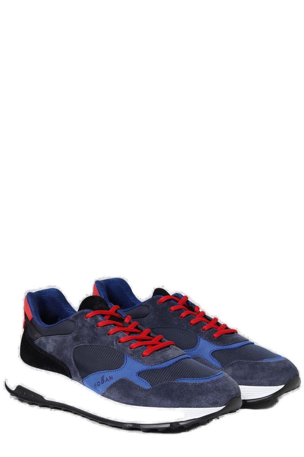 Shop Hogan Hyperlight Lace-up Sneakers In Blue