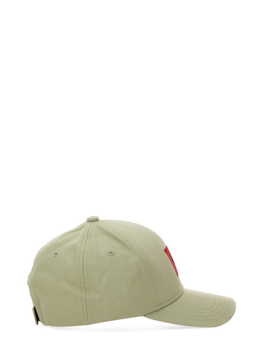 Hugo Boss Baseball Hat With Logo Patch In Green