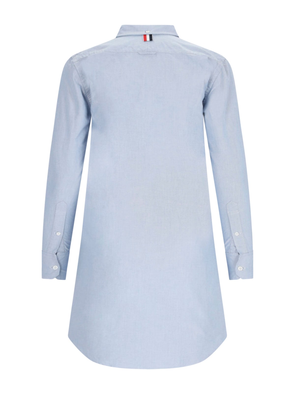 Shop Thom Browne Chemisier Dress In Light Blue