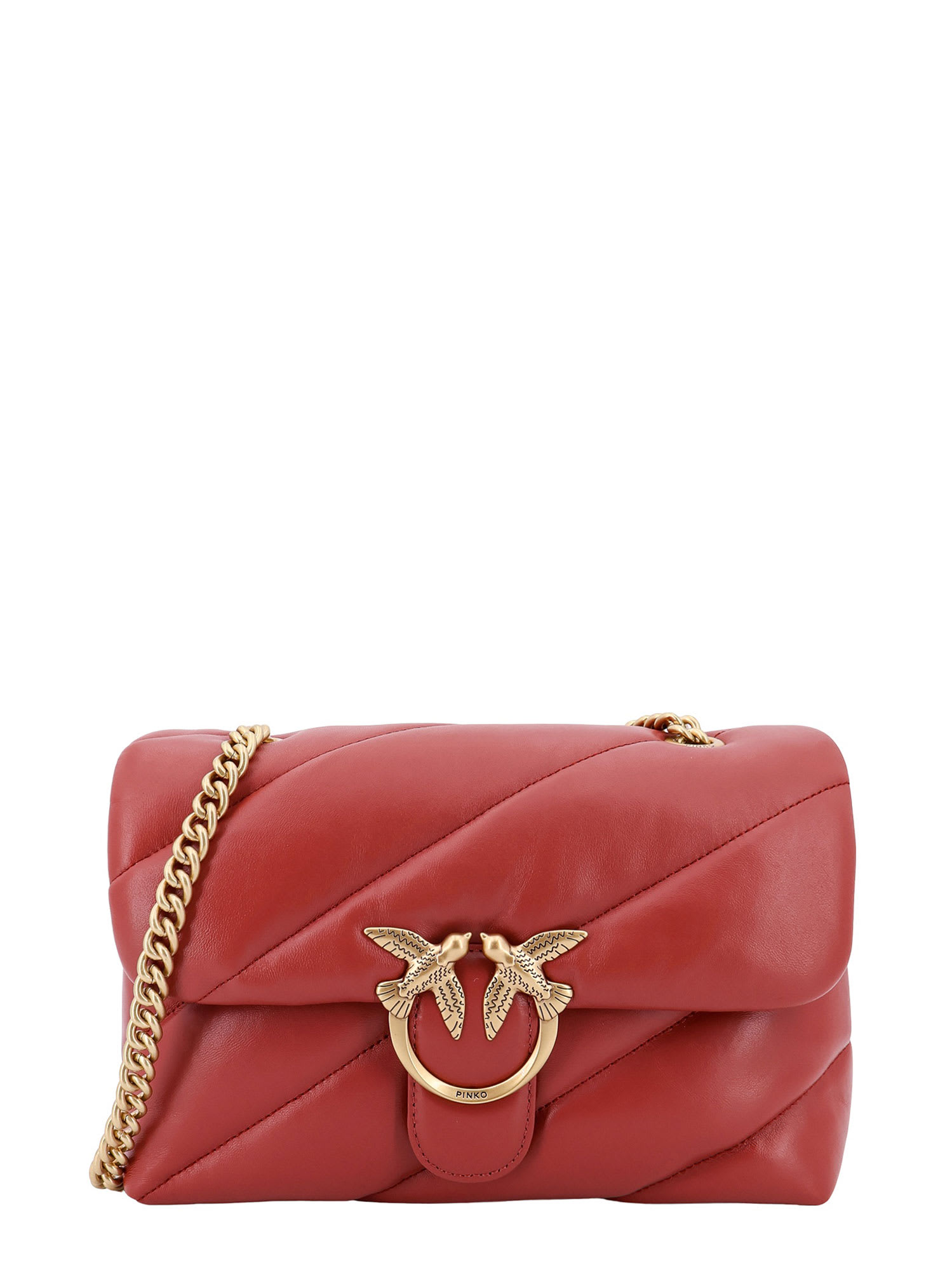 Shop Pinko Shoulder Bag In Red