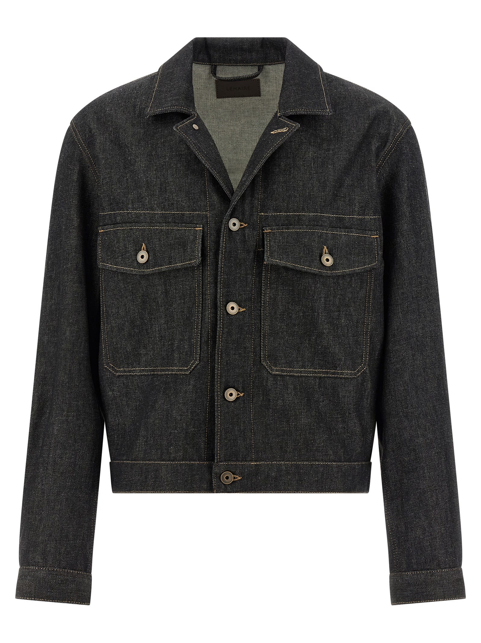Lemaire Trucker Jacket In Black